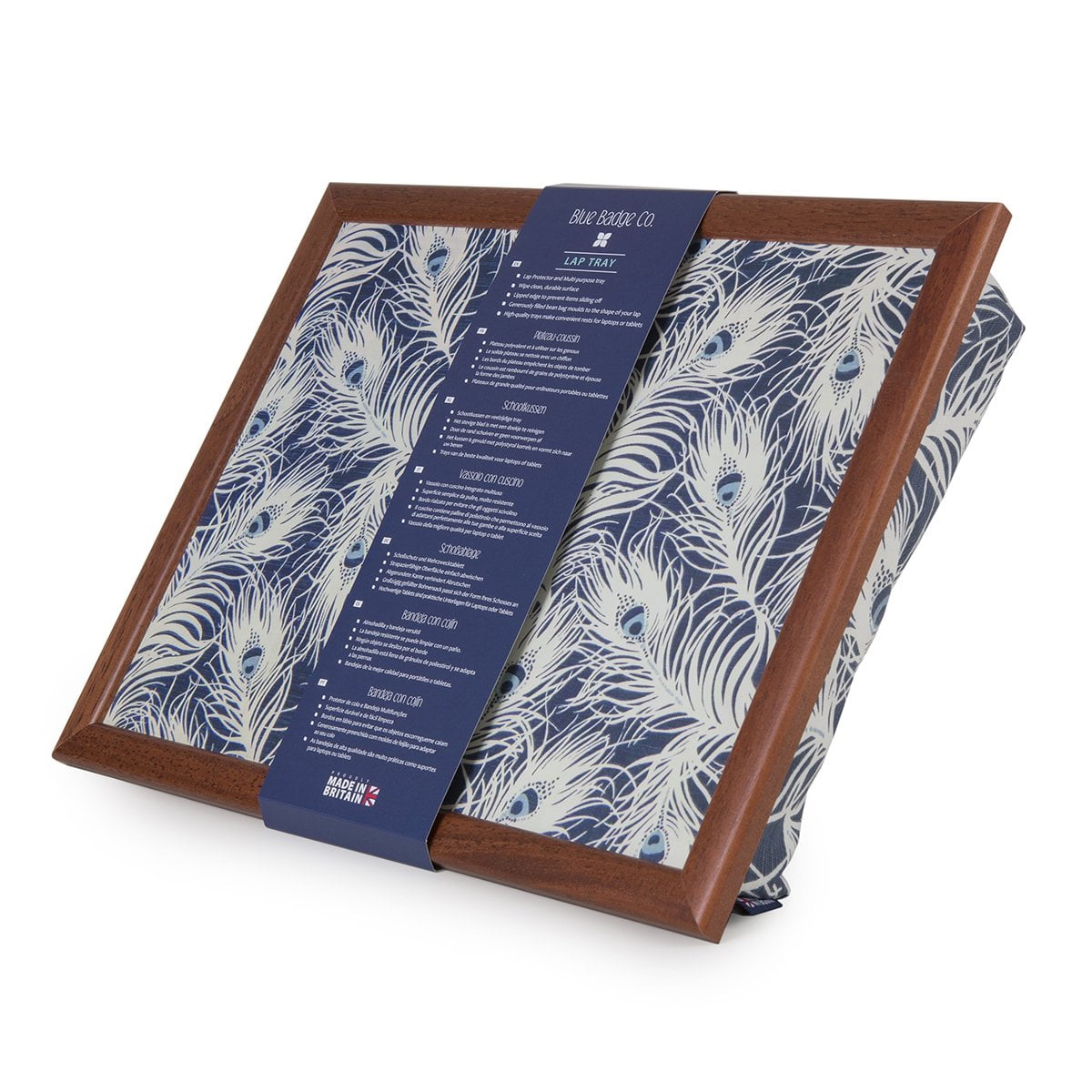 Blue Badge bean bag lap tray