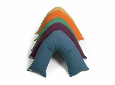 V shape cushion with linen cover