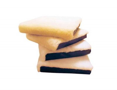 Pure wool fleece cushion